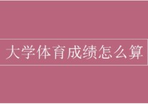 西北大學體育成績怎么算 大學體育課成績計算比例是什么？