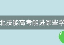 湖北技能高考 湖北職高高考能考什么大學